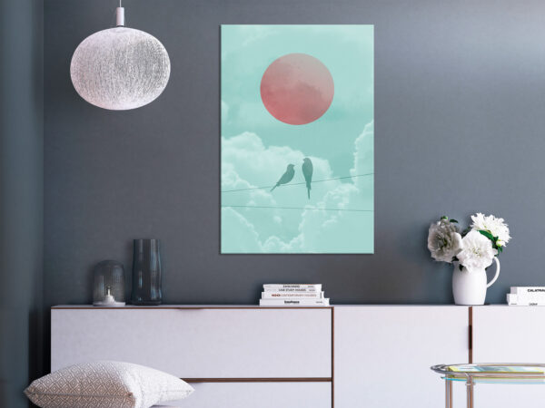 Leinwandbild - Pastel Sunset (1 Part) Vertical – Bild 2