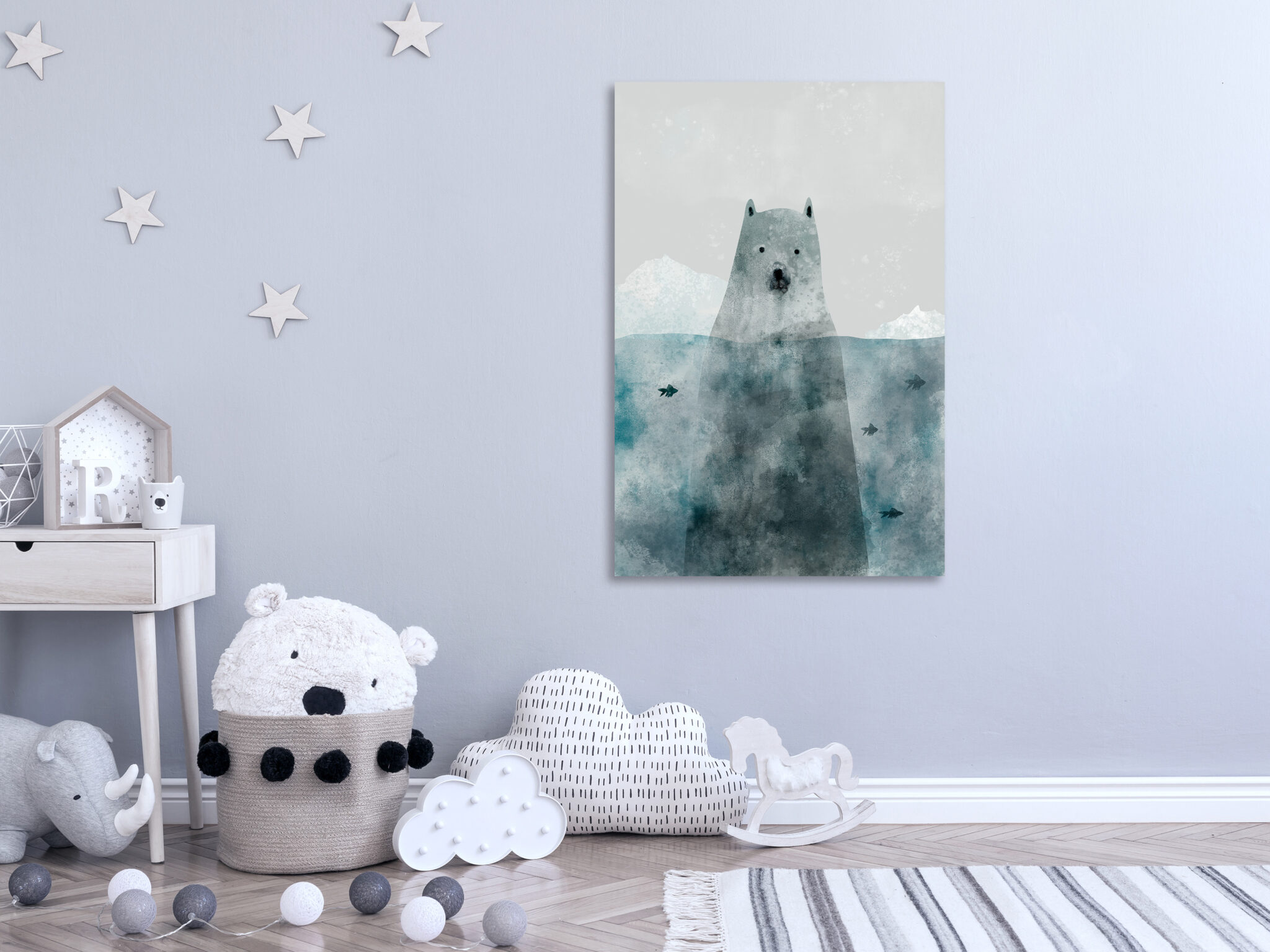 Leinwandbild - Polar Bear (1 Part) Vertical – Bild 2