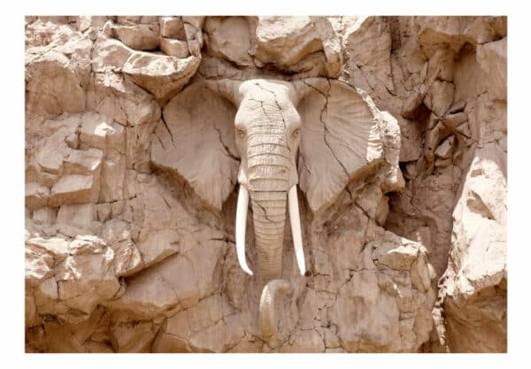 Fototapete - Elephant Carving (South Africa) – Bild 2