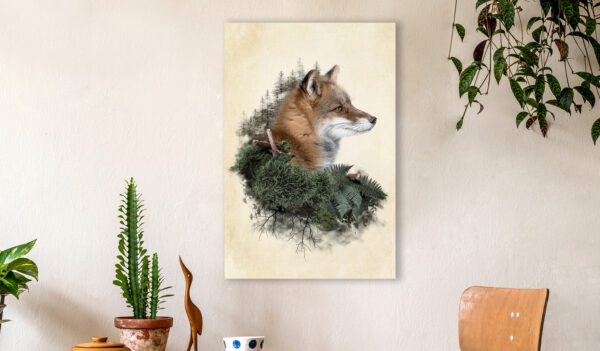 Leinwandbild - Mr Fox (1 Part) Vertical – Bild 2