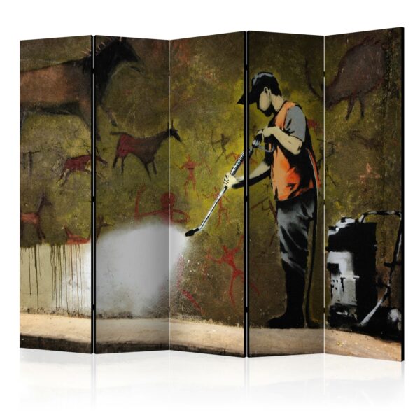 Paravent - Banksy - Cave Painting II [Room Dividers]