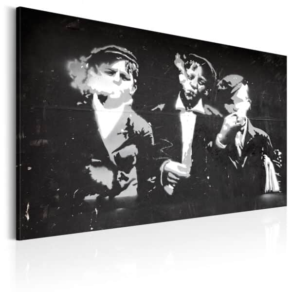 Leinwandbild - Straßengang (Retro)