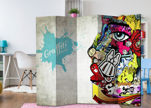 Paravent - Graffiti Beauty [Room Dividers] – Bild 2