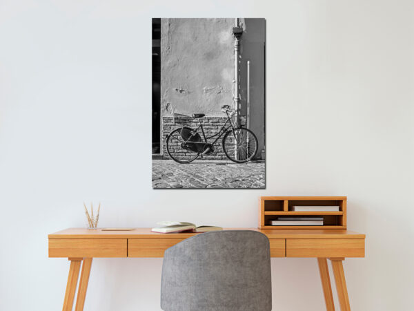 Leinwandbild - Old Italian Bicycle (1 Part) Vertical – Bild 2