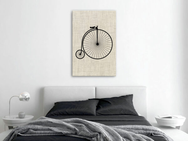 Leinwandbild - Vintage Bicycle (1 Part) Vertical – Bild 2