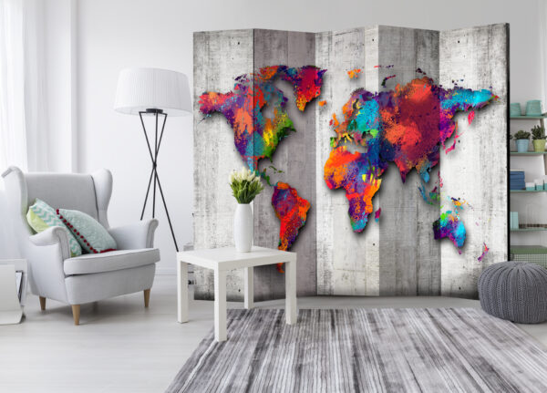 Paravent - Concrete World [Room Dividers] – Bild 2
