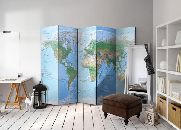 Paravent - World Map [Room Dividers] – Bild 2