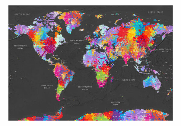 Fototapete - World Map: Synesthesia – Bild 2