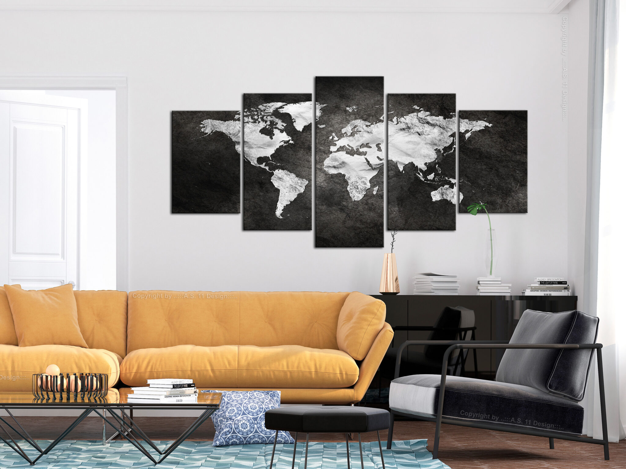 Leinwandbild - Dark World (5 Parts) Wide – Bild 2