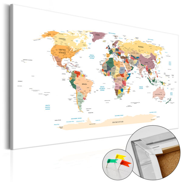 Korkbild - World Map [Cork Map]