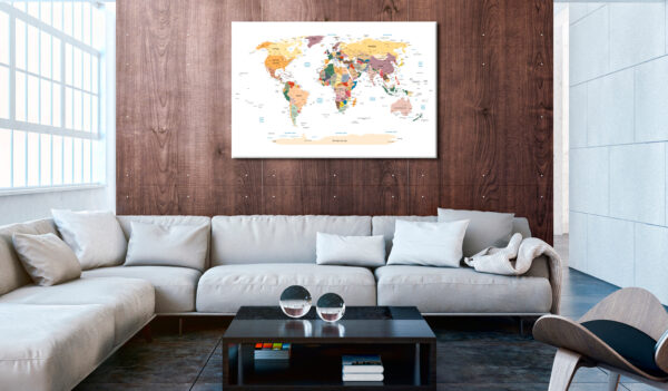 Korkbild - World Map [Cork Map] – Bild 2