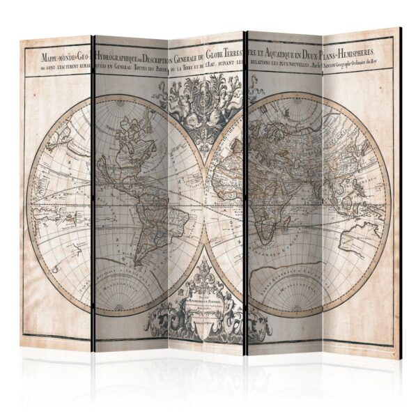 Paravent - Mappe-Monde Geo-Hydrographique [Room Dividers]