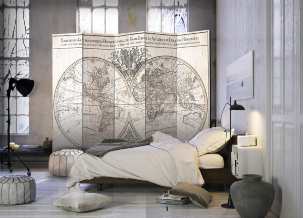 Paravent - Mappe-Monde Geo-Hydrographique [Room Dividers] – Bild 2