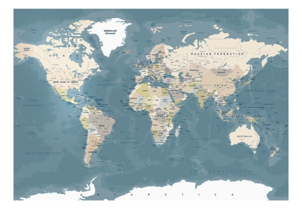 Fototapete - Vintage World Map – Bild 2