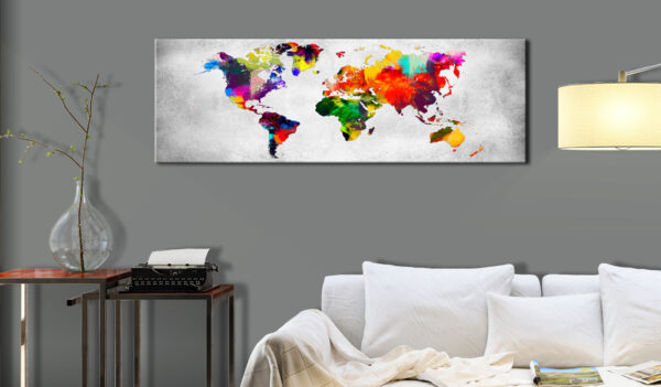 Leinwandbild - World Map: Coloured Revolution – Bild 2