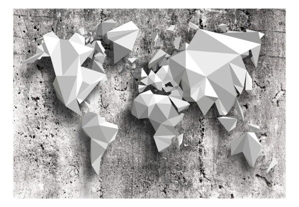 Fototapete - World Map: Origami – Bild 2