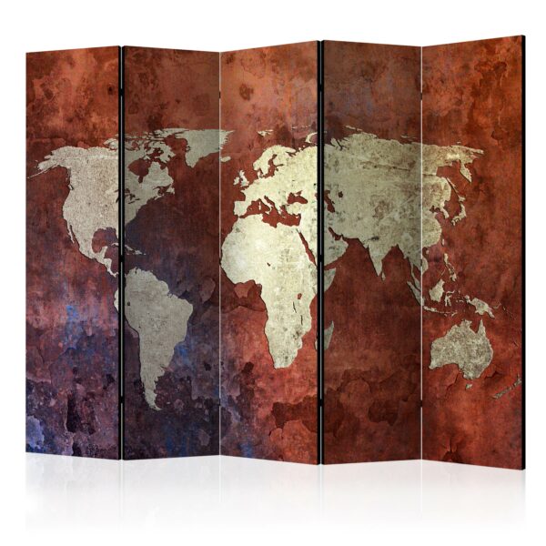 Paravent - Iron continents II [Room Dividers]