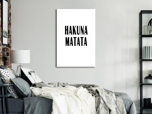 Leinwandbild - Hakuna Matata (1 Part) Vertical – Bild 2