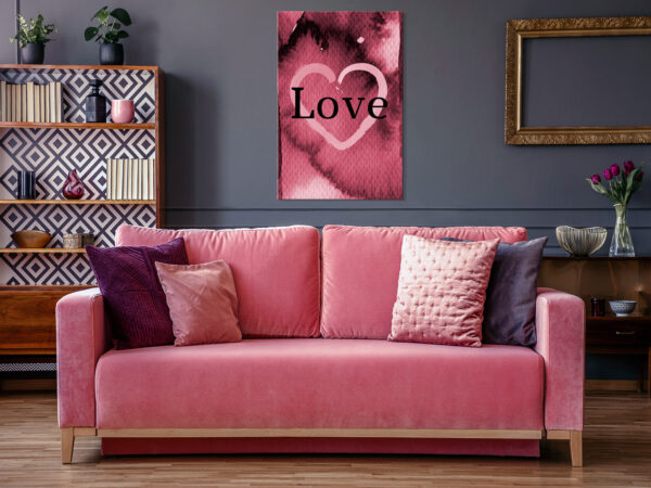 Leinwandbild - Burgundy Love (1 Part) Vertical – Bild 2