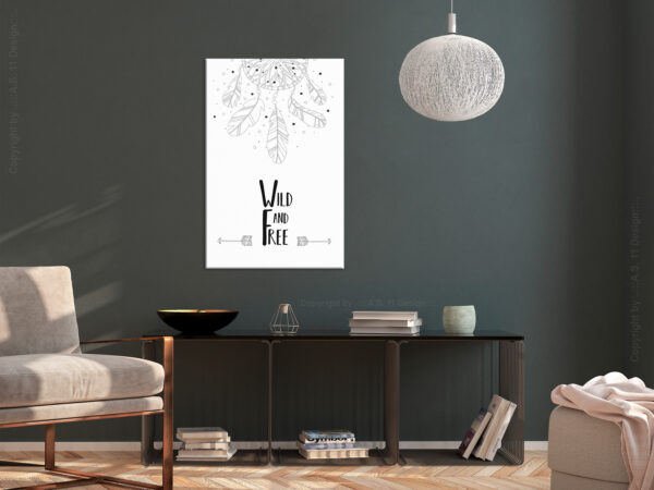 Leinwandbild - Wild and Free (1 Part) Vertical – Bild 2