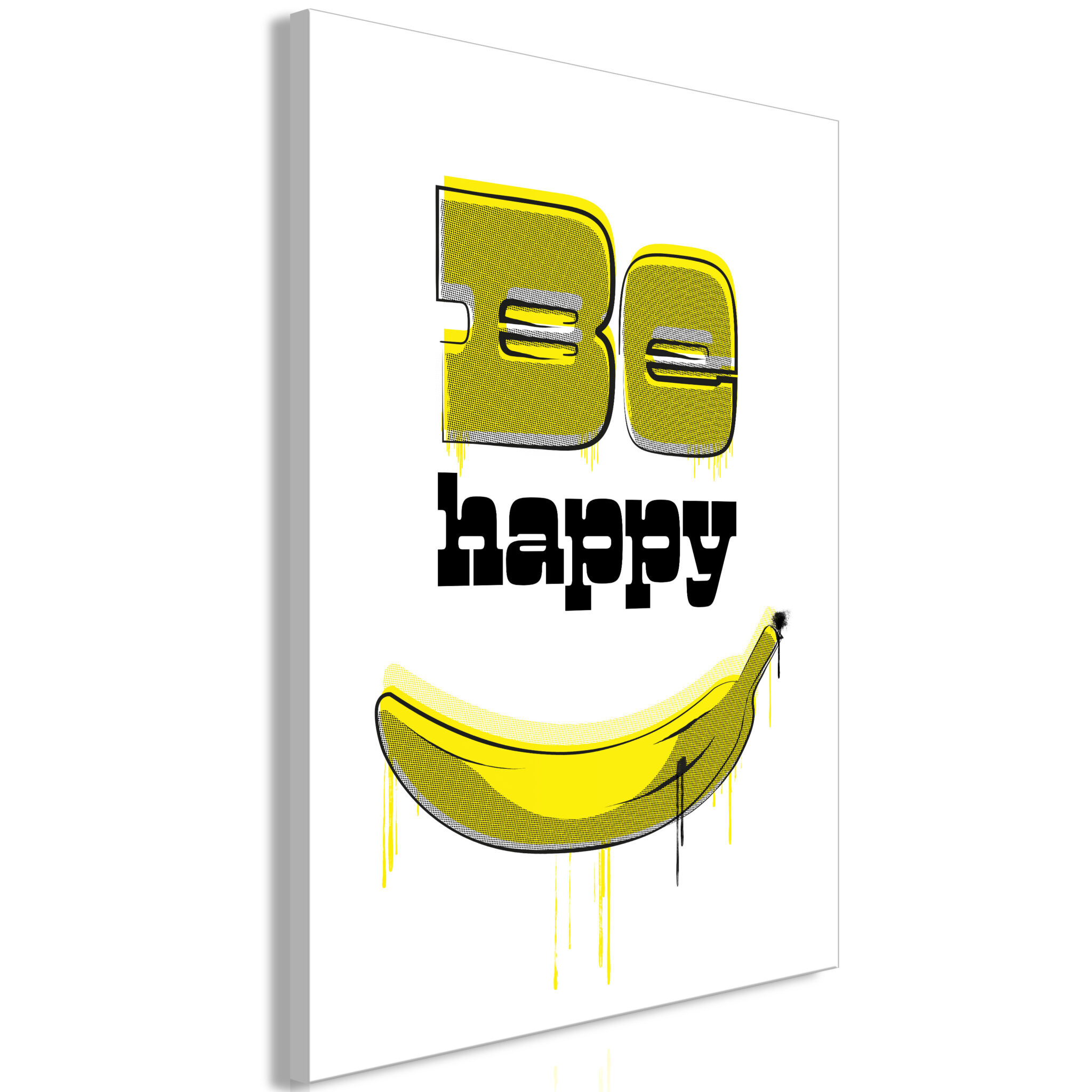 Leinwandbild - Happy Banana (1 Part) Vertical
