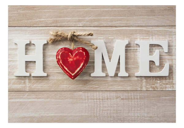 Fototapete - Home Heart (Red) – Bild 2