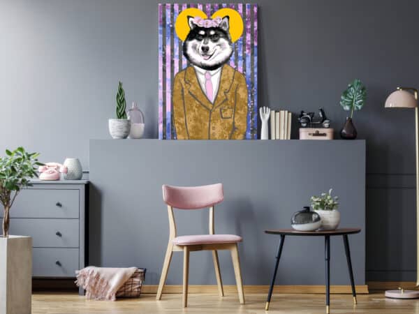 Malen nach Zahlen - Dog in Suit – Bild 2