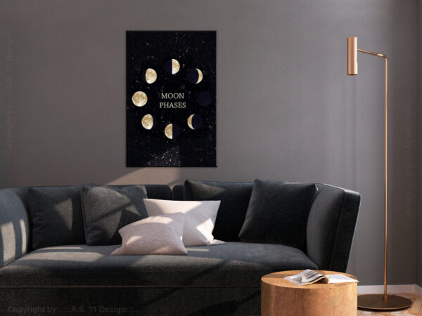 Leinwandbild - Lunar Cycle (1 Part) Vertical – Bild 2