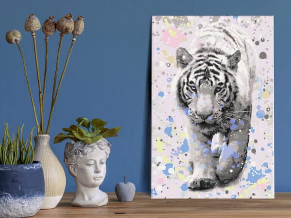 Malen nach Zahlen - White Tiger – Bild 2