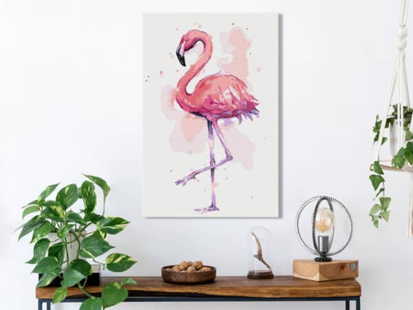 Malen nach Zahlen - Friendly Flamingo – Bild 2