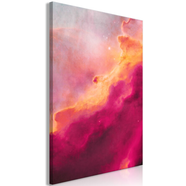 Leinwandbild - Pink Nebula (1 Part) Vertical