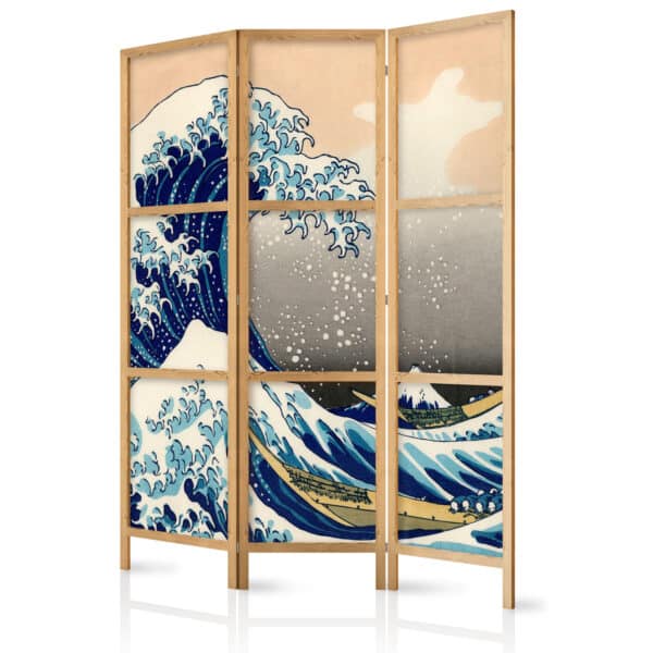 Japanischer Paravent - Great Wave in Kanagawa I