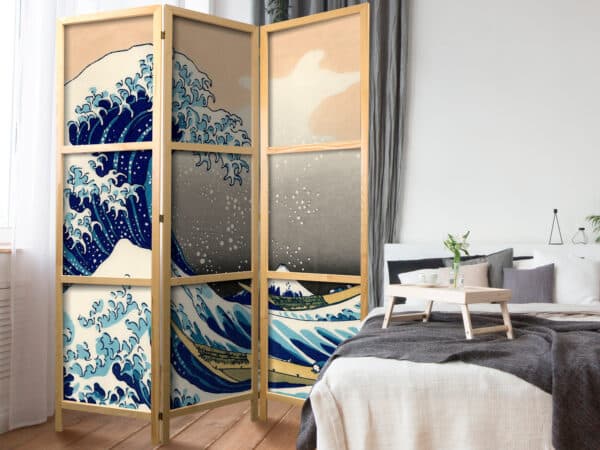 Japanischer Paravent - Great Wave in Kanagawa I – Bild 2