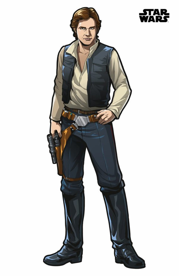 Selbstklebende Vlies Fototapete/Wandtattoo - Star Wars XXL Han Solo – Bild 2