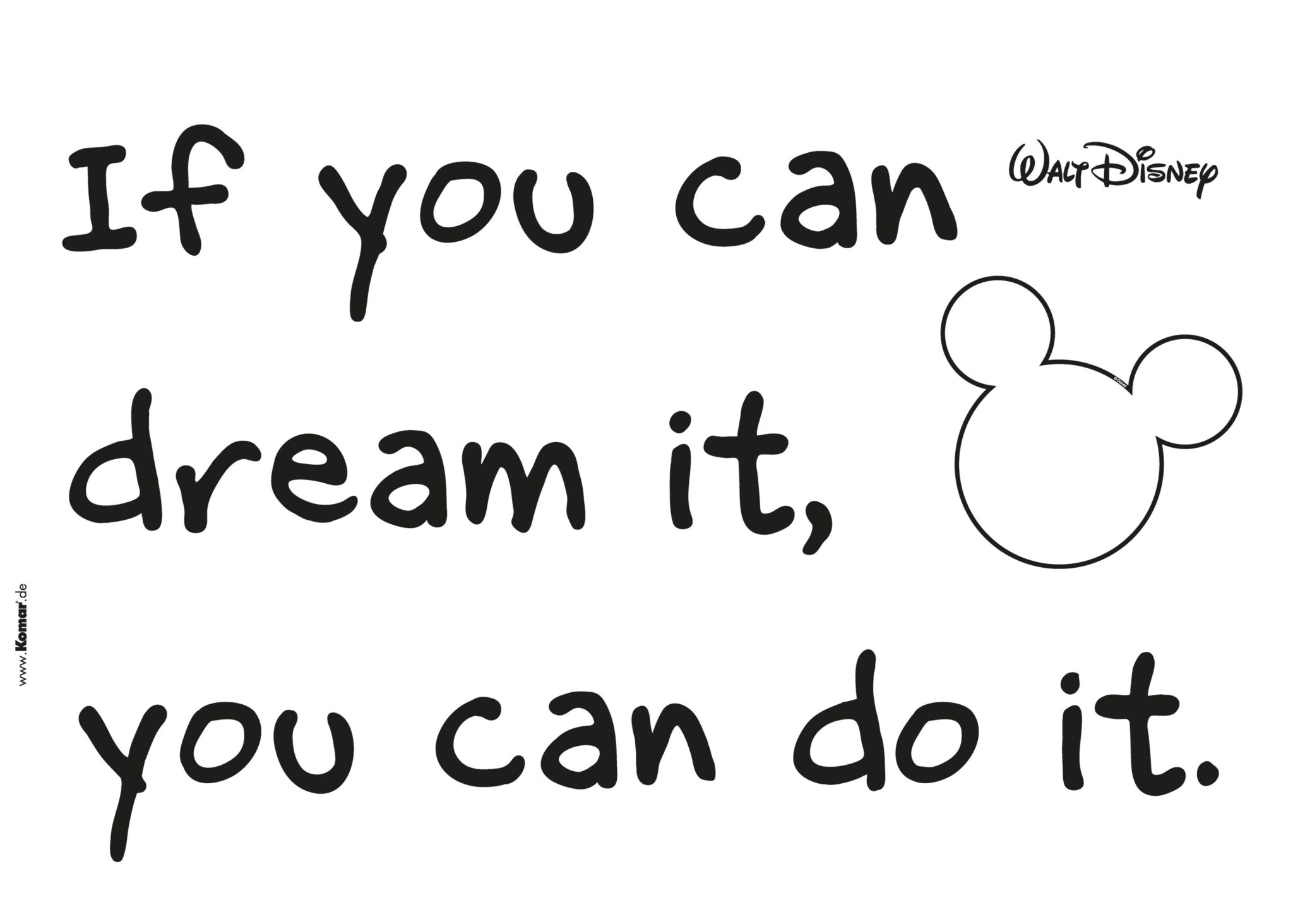 Wandsticker-Selbstklebefolie - ! You can do it – Bild 2