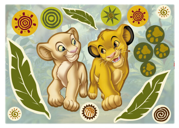 Wandsticker-Selbstklebefolie - Simba and Nala – Bild 2