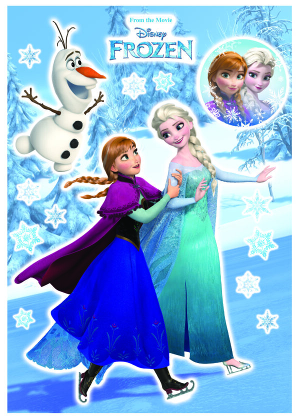 Wandsticker-Selbstklebefolie - Anna und Elsa - Größe – Bild 2