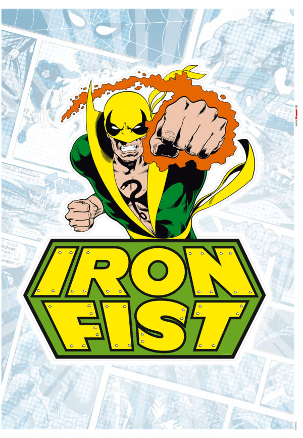 Wandsticker-Selbstklebefolie - Iron Fist Comic – Bild 2