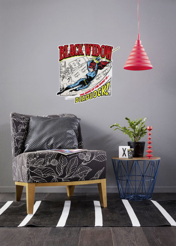 Wandsticker-Selbstklebefolie - Black Widow Comic Classic
