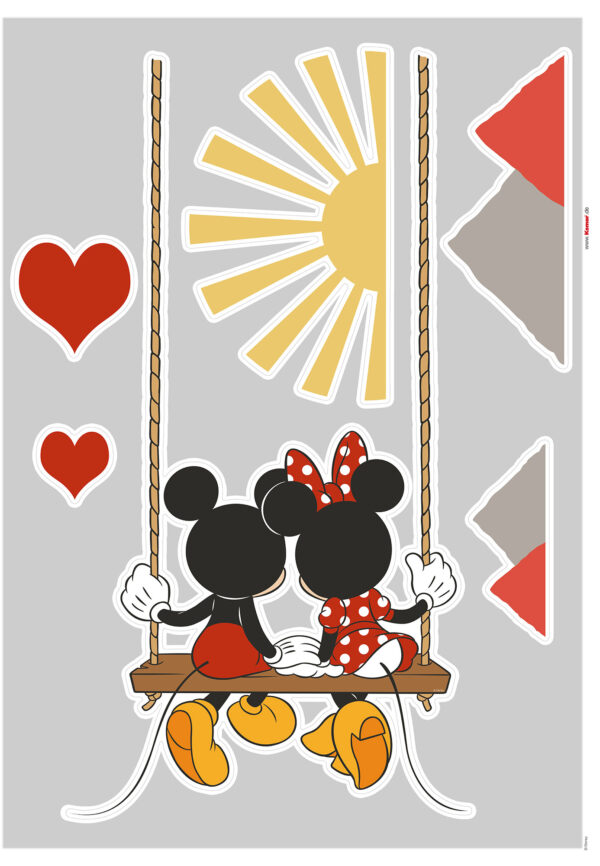 Wandsticker-Selbstklebefolie - Mickey Swing – Bild 2