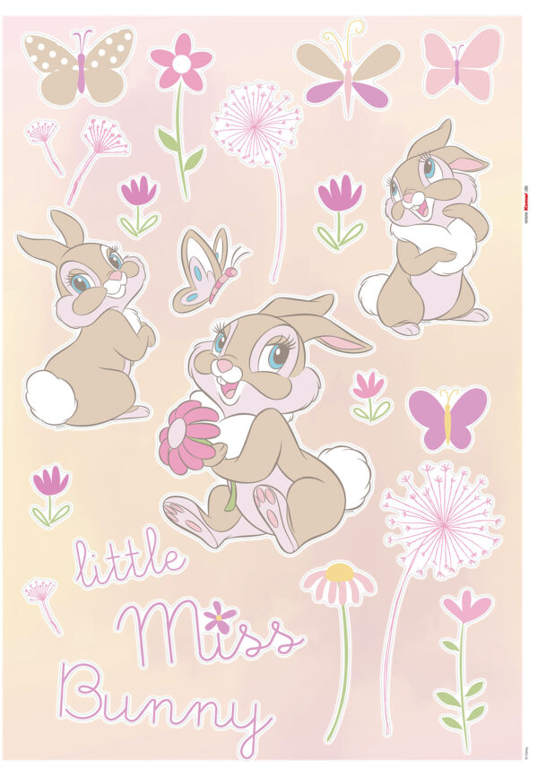 Wandsticker-Selbstklebefolie - Little Miss Bunny – Bild 2