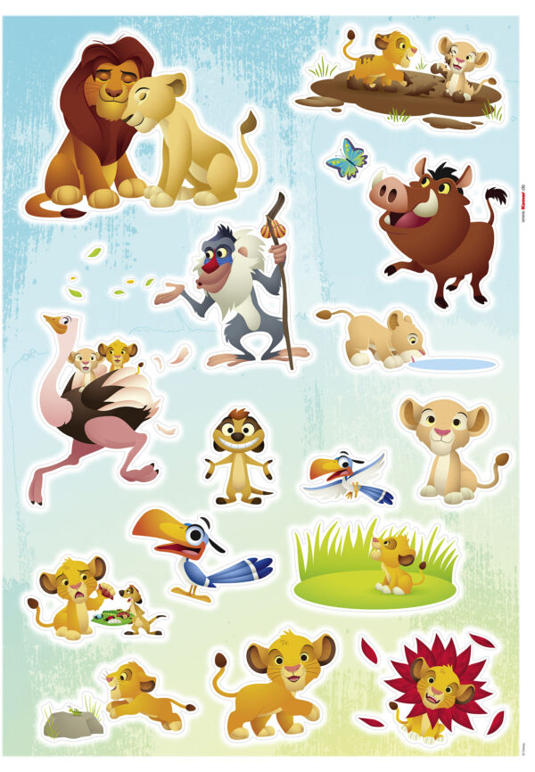 Wandsticker-Selbstklebefolie - Lion King Wildlife – Bild 2