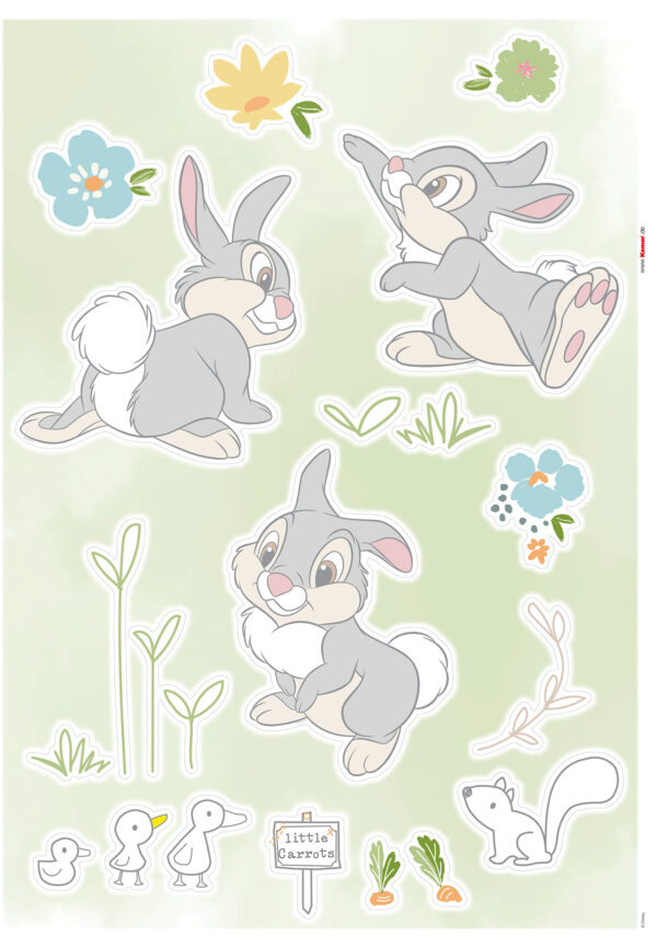 Wandsticker-Selbstklebefolie - Thumper in the Garden – Bild 2