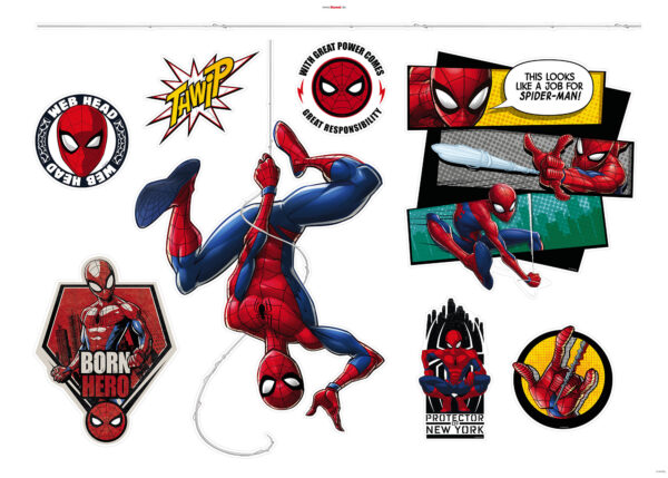 Wandsticker-Selbstklebefolie - Spider-Man Web Head – Bild 2