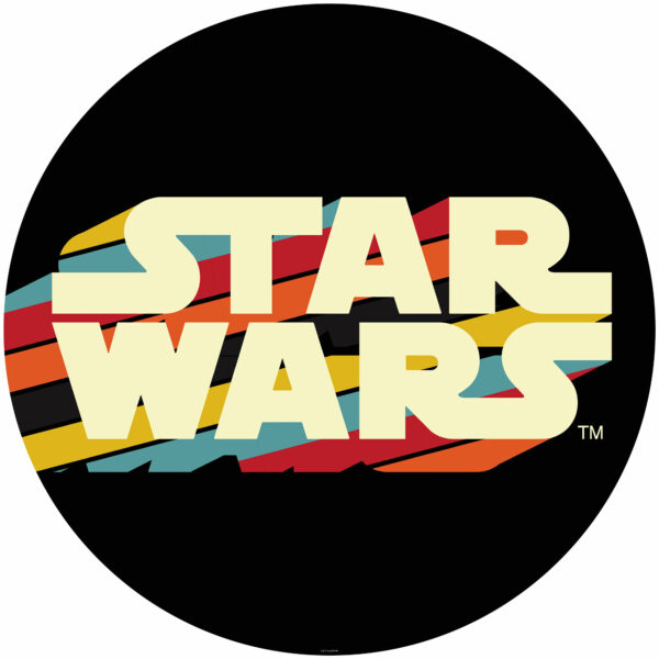 Selbstklebende runde Vliestapete - Star Wars Typeface – Bild 2