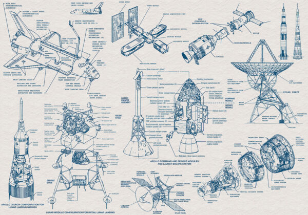 Fototapete - Spacecraft Architecture – Bild 2