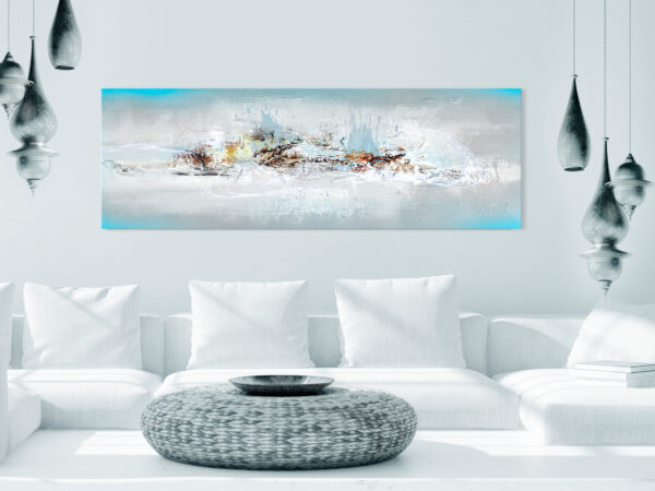 Leinwandbild - Winter Outside the Window (1 Part) Narrow – Bild 2