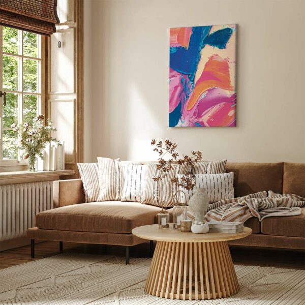 Leinwandbild - Energetic Shapes - Dynamic Oil Paint Composition on Canvas – Bild 2