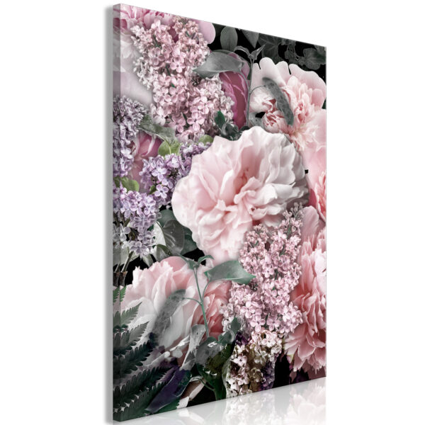 Leinwandbild - Among Flowers (1-part) - Blooming Plants in Nature's Colors