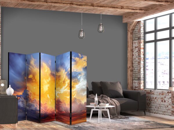 Paravent - Beautiful Sunset - Clouds in Warm Tones [Room Dividers] – Bild 2